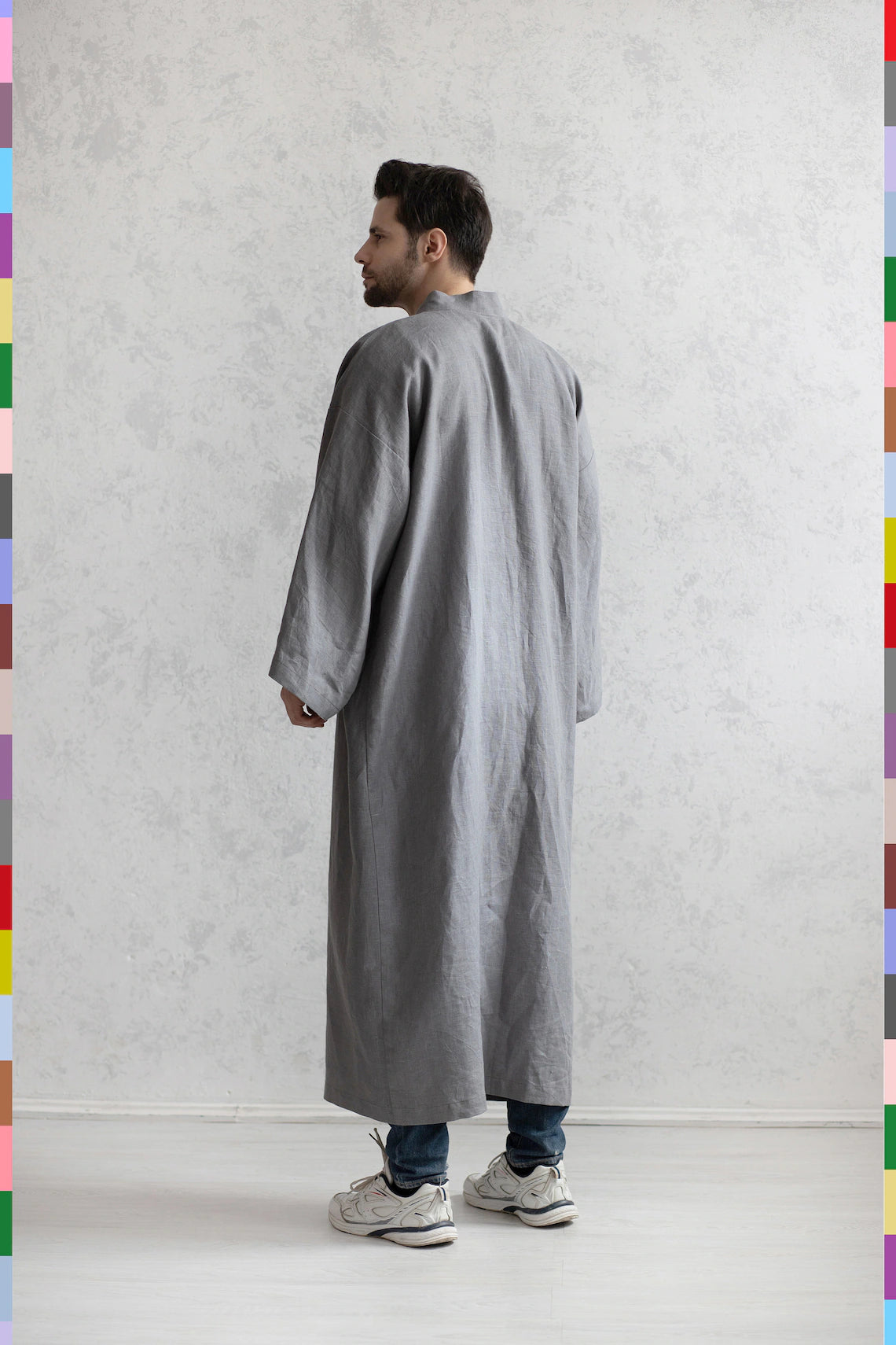 Linen men coat