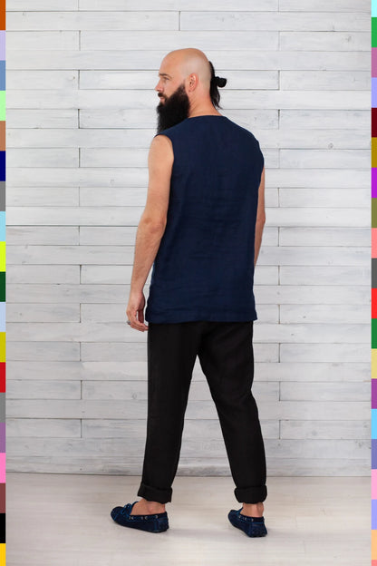 Linen men t-shirt