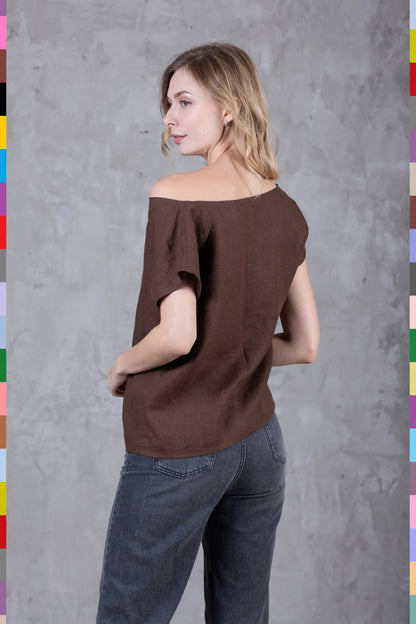 Linen women top