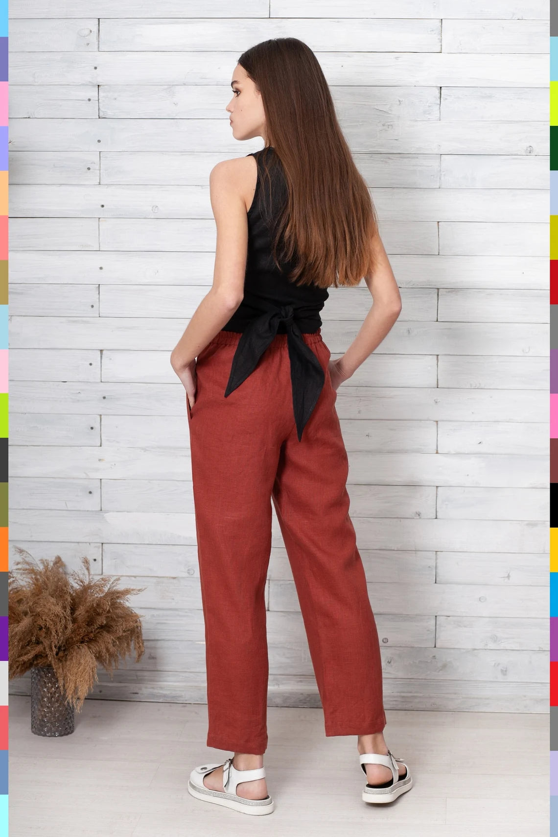 Linen women pants