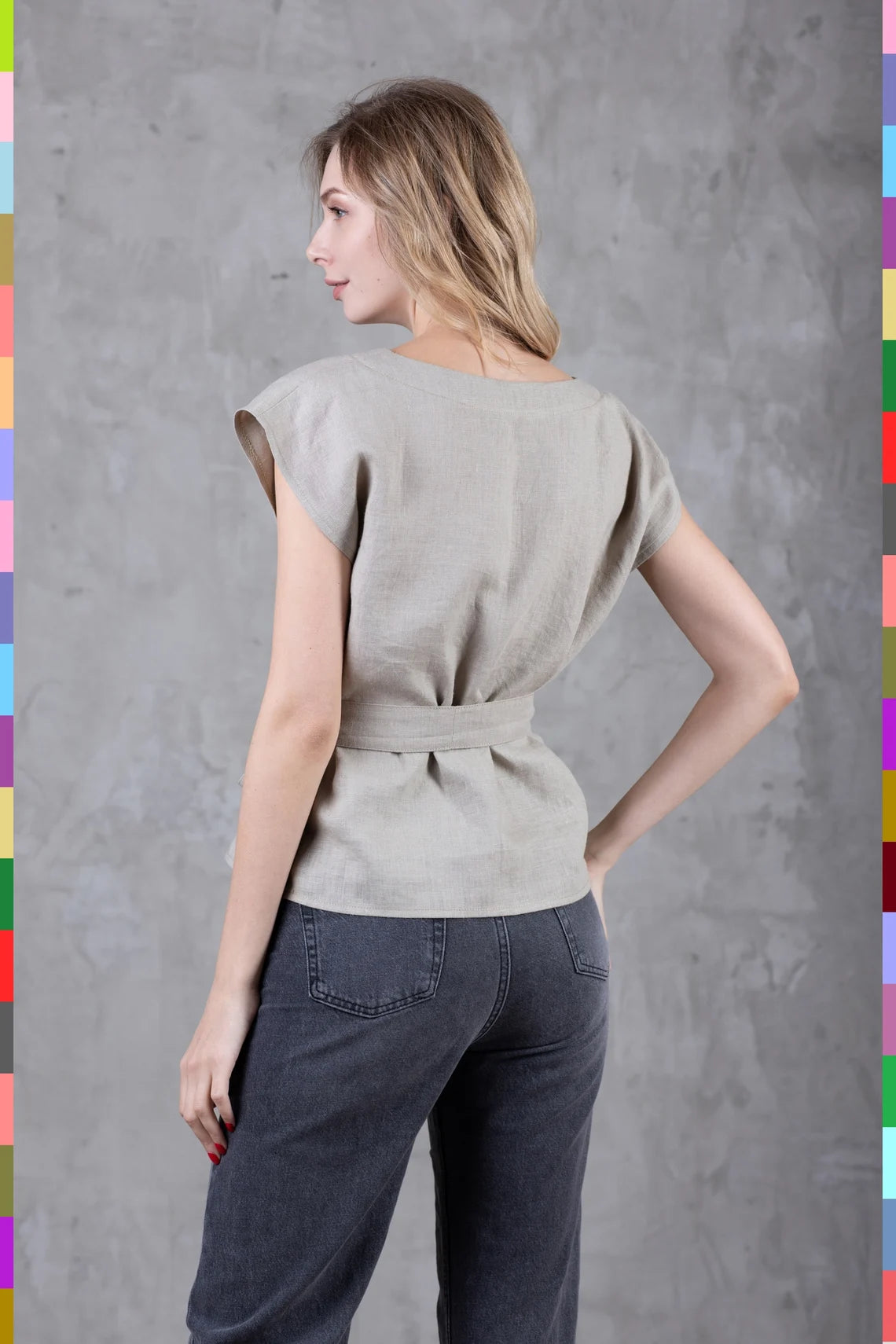 Linen women top