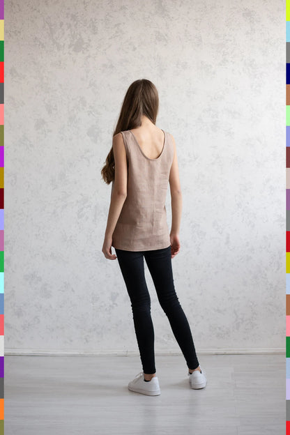 Linen women top