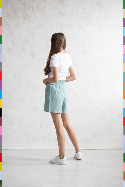 Linen women shorts