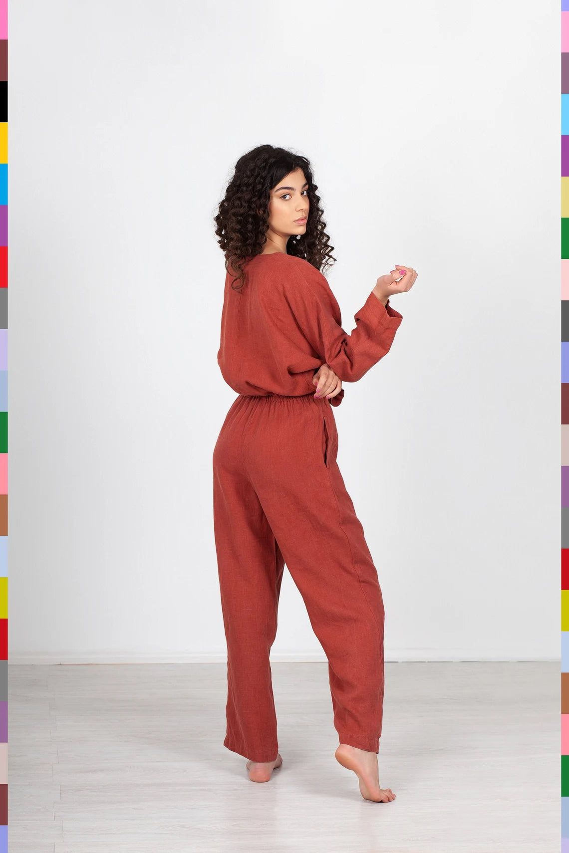 Linen women jumpsuit