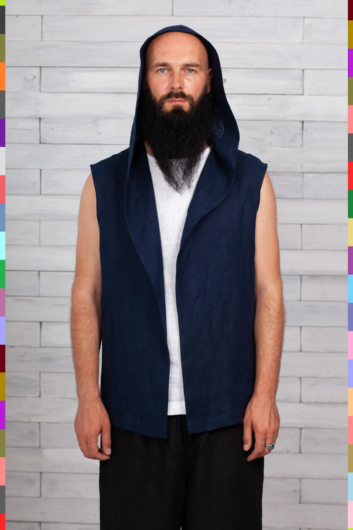 Linen men coat