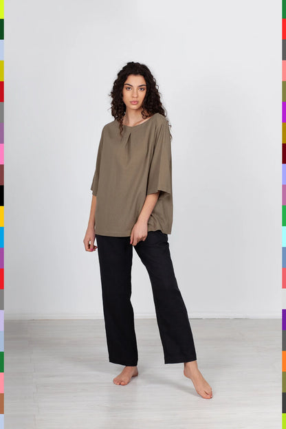 Linen women top