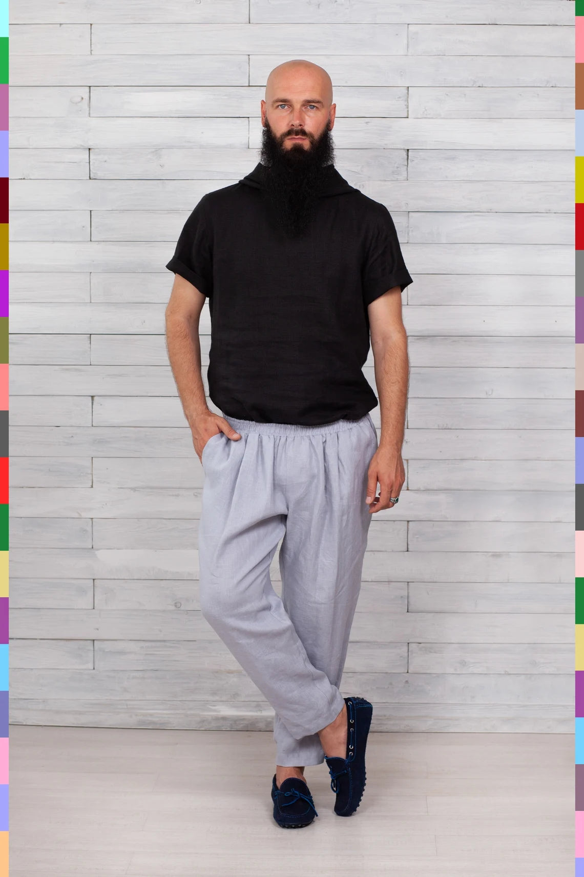 Linen men pants