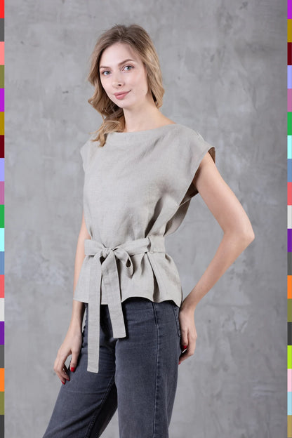 Linen women top