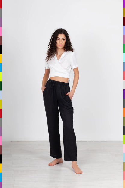 Linen women pants