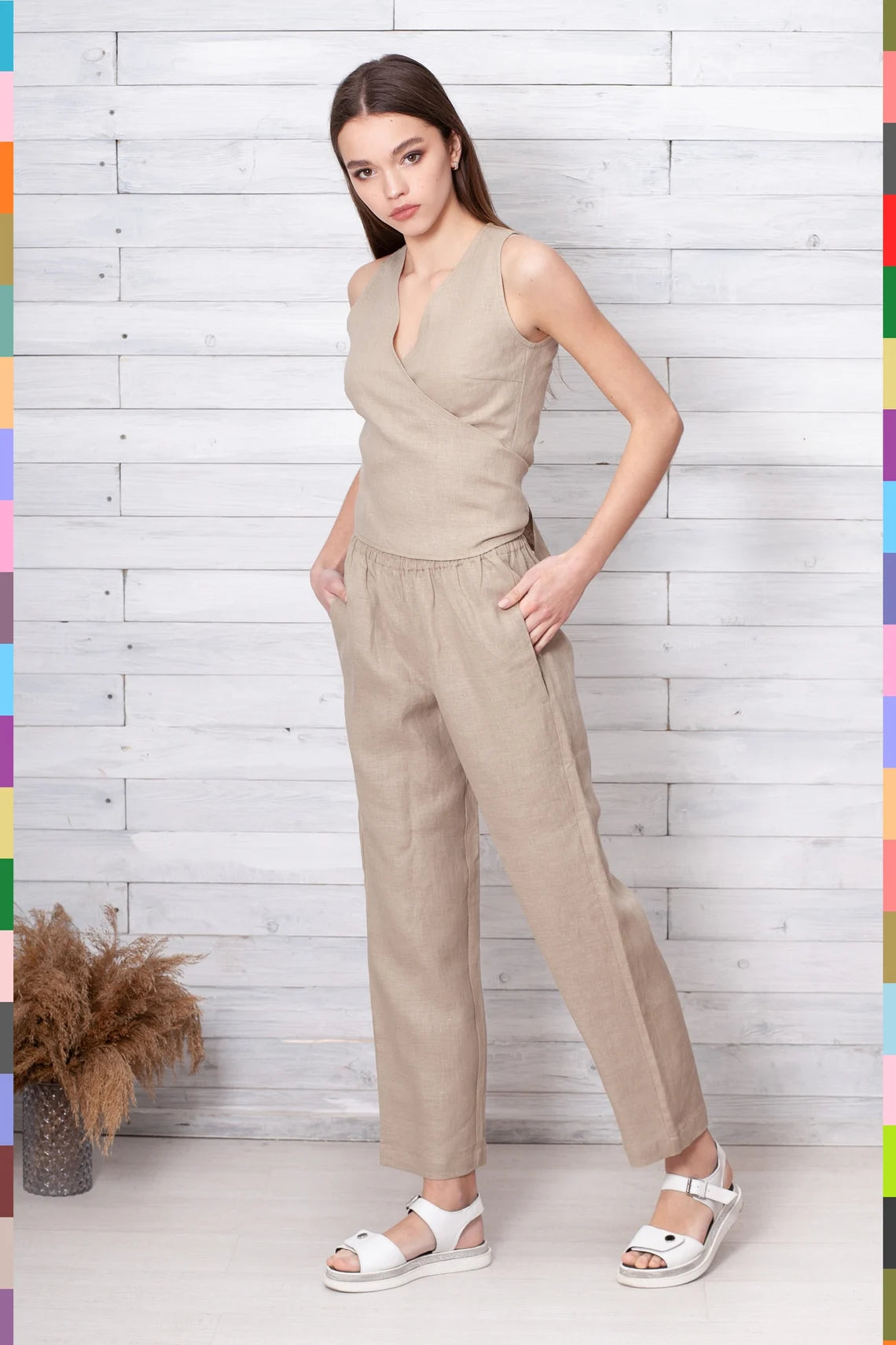 Linen women pants