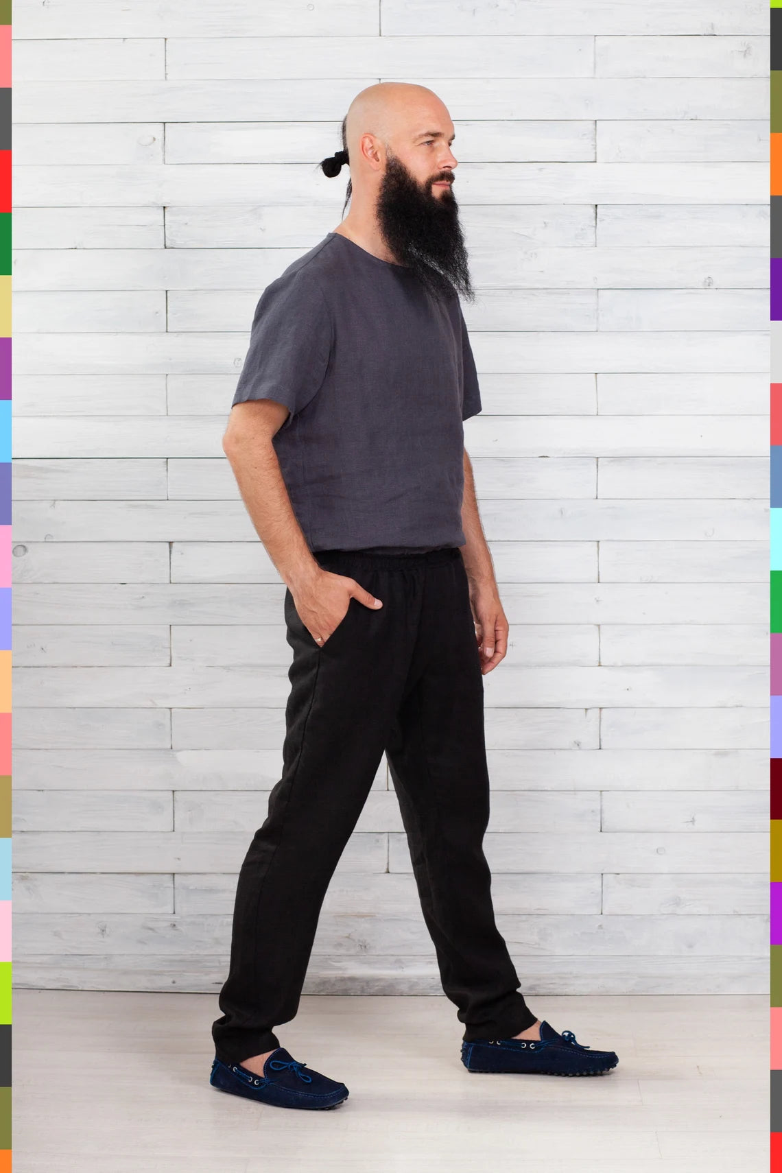 Linen men pants