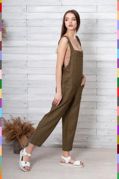 Linen women jumpsuit