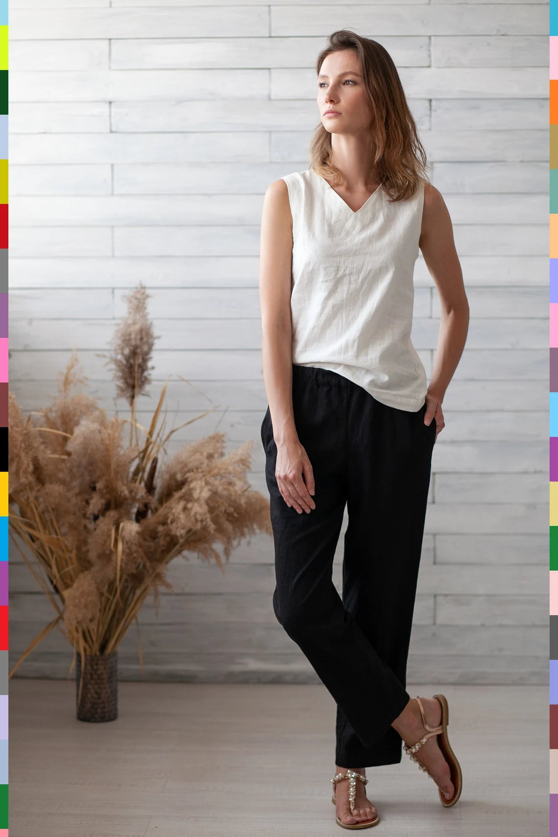 Linen women pants