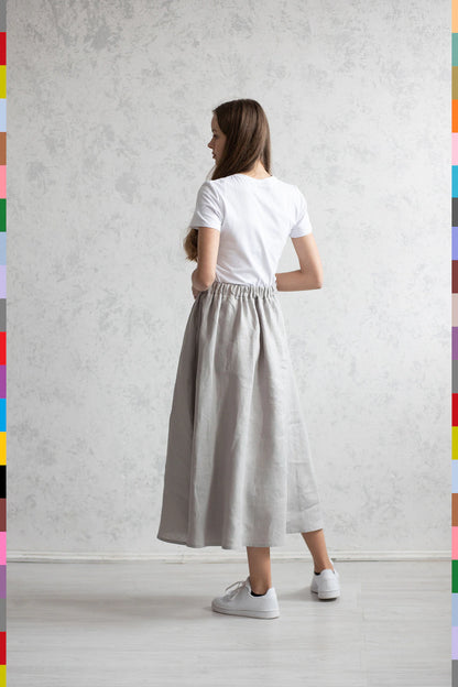 Linen women skirt