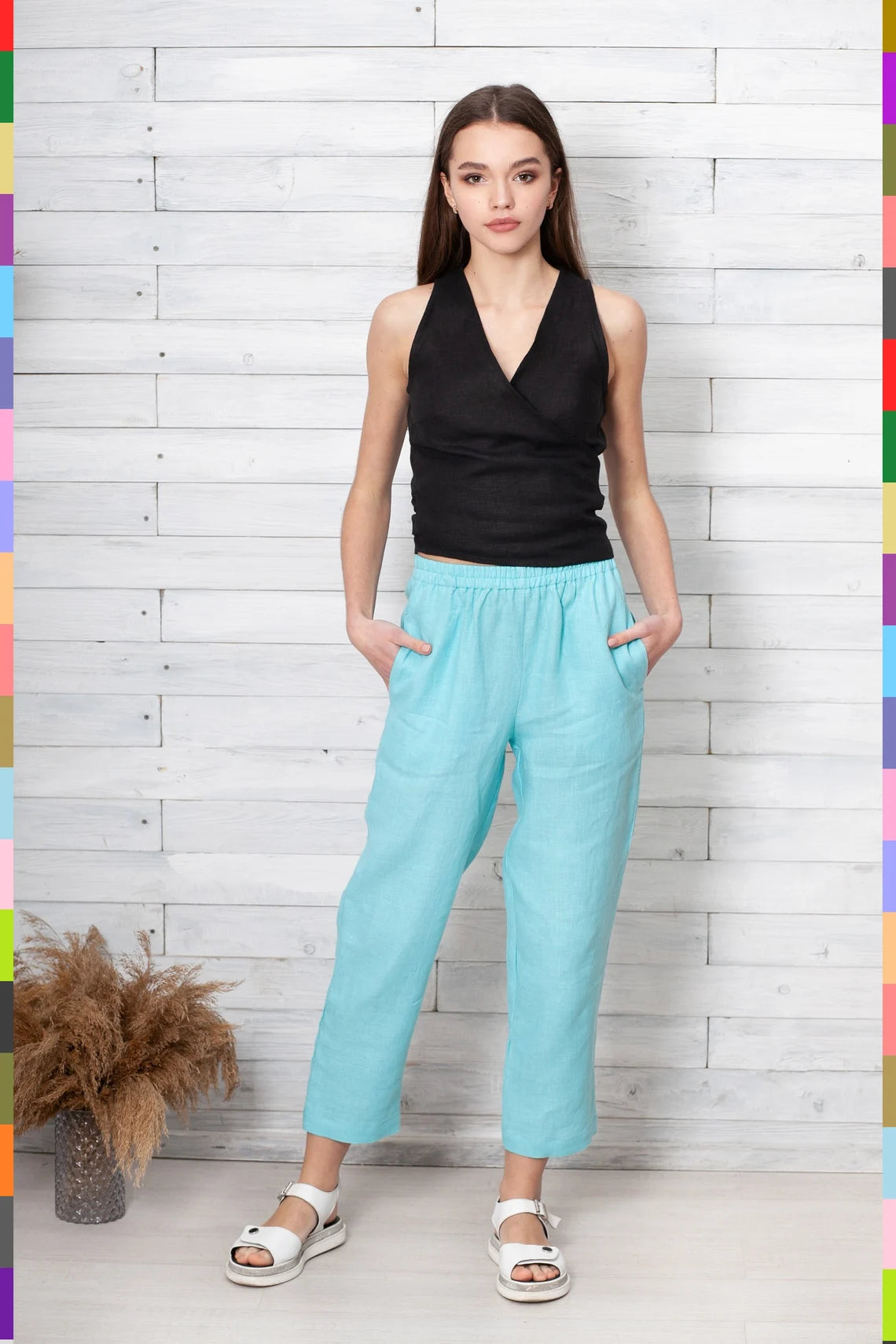 Linen women pants