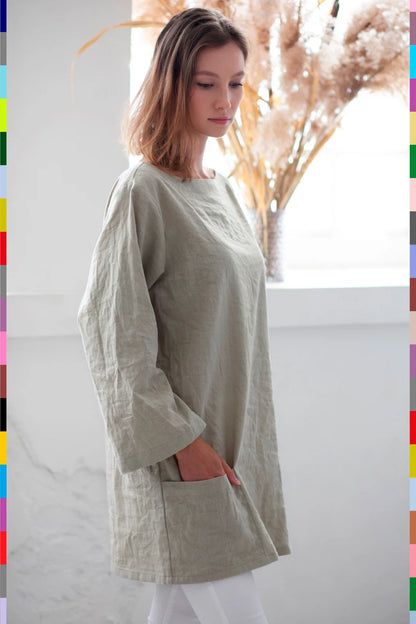 Linen women top