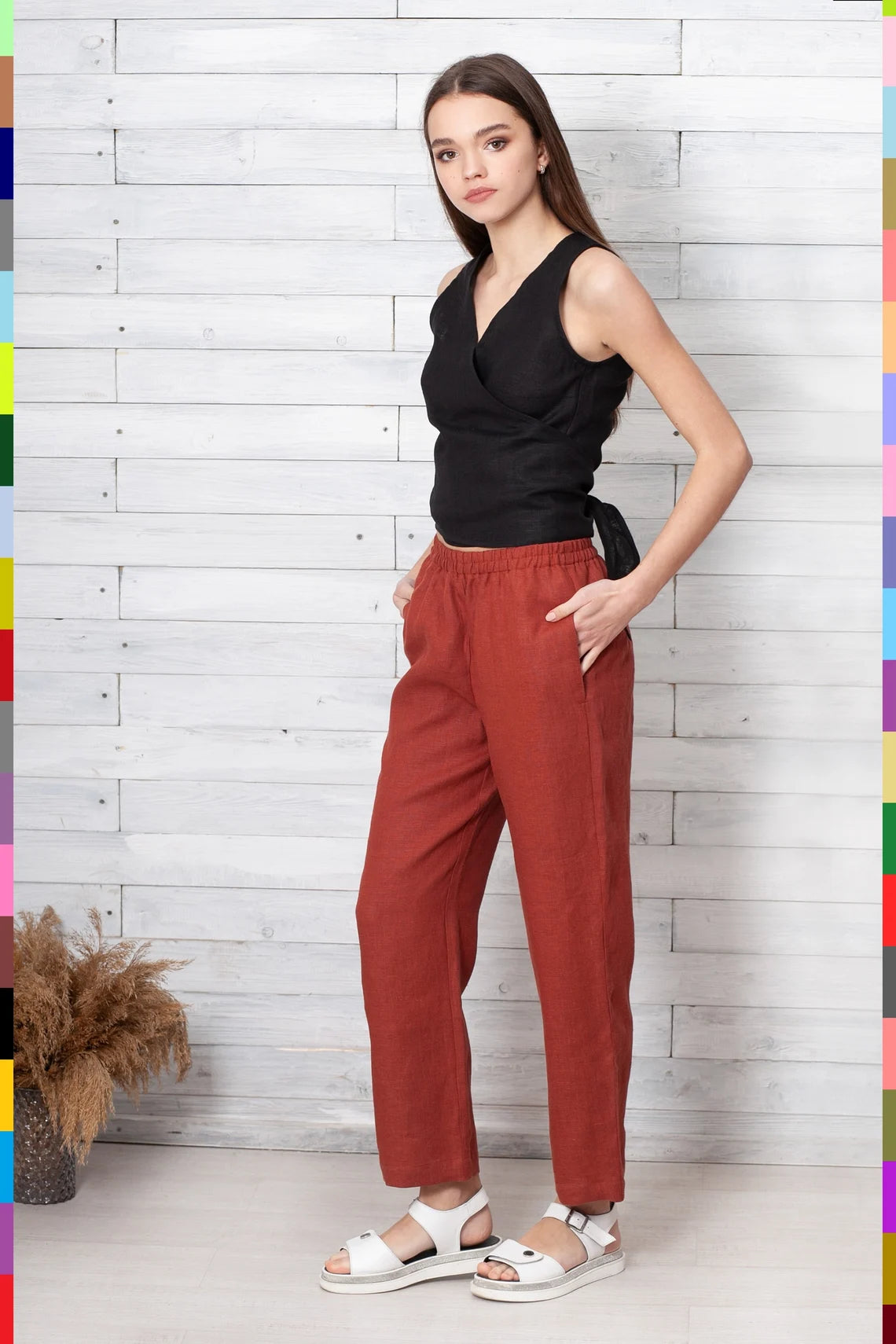 Linen women pants