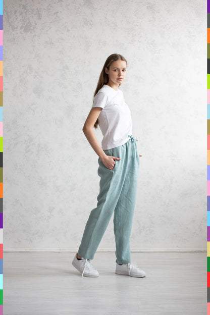 Linen women pants