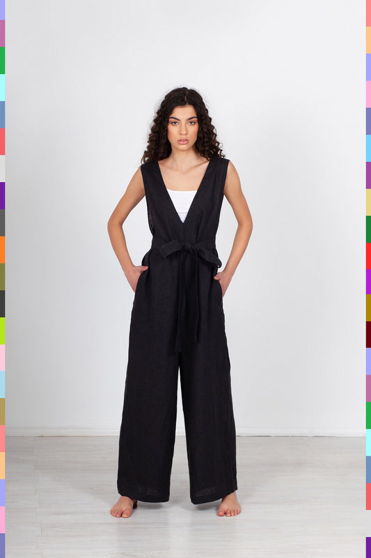 Linen women jumpsuit