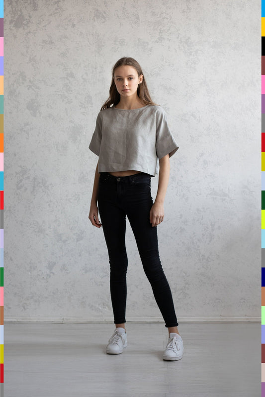 Linen women top