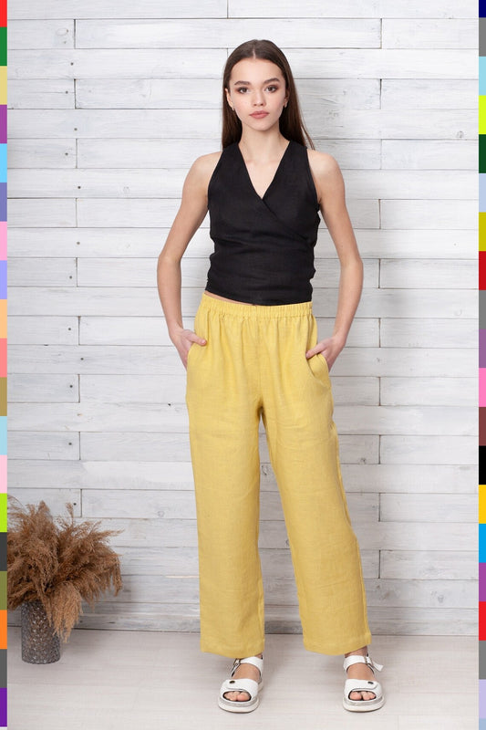 Linen women pants