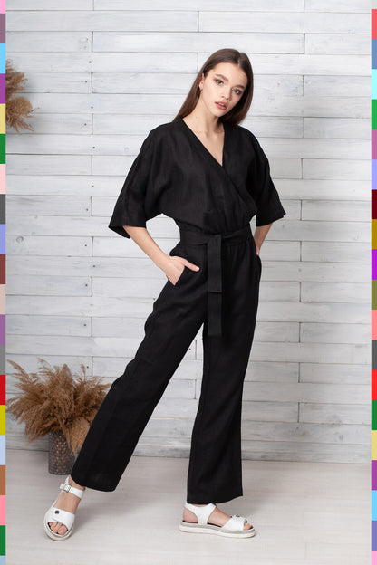 Linen women jumpsuit