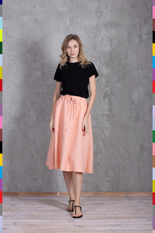 Linen women skirt