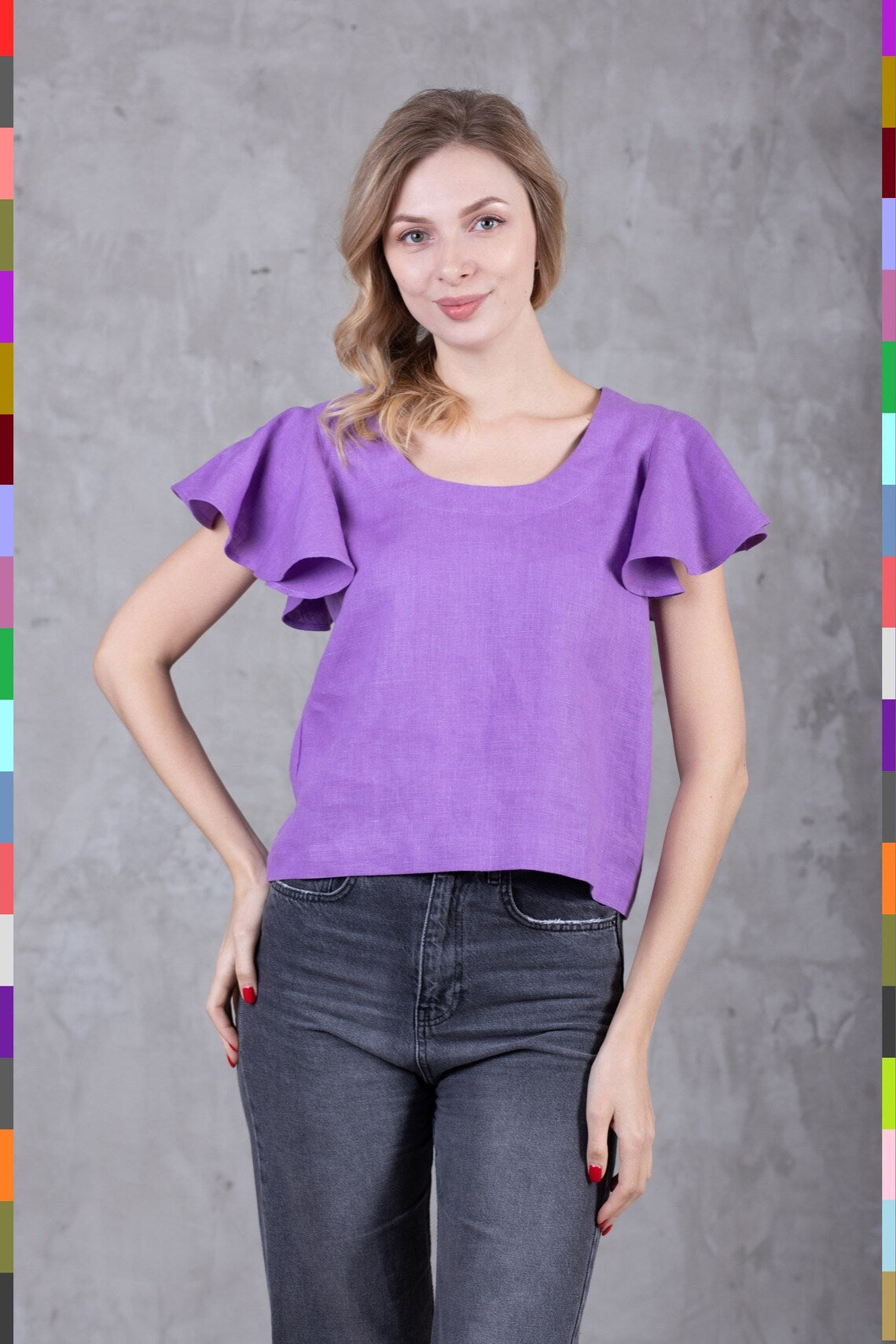 Linen women top