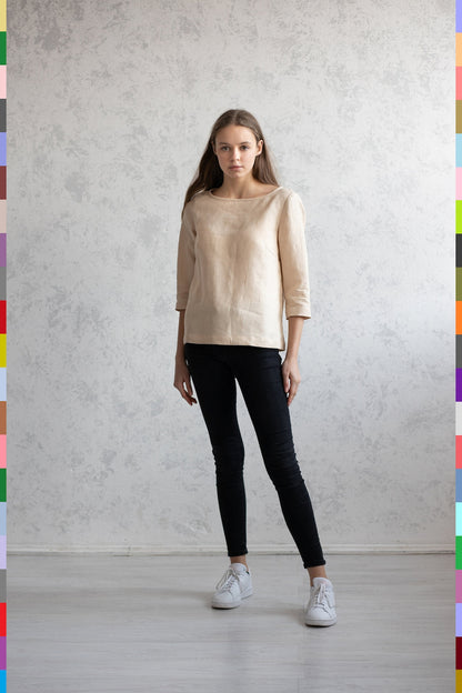 Linen women top