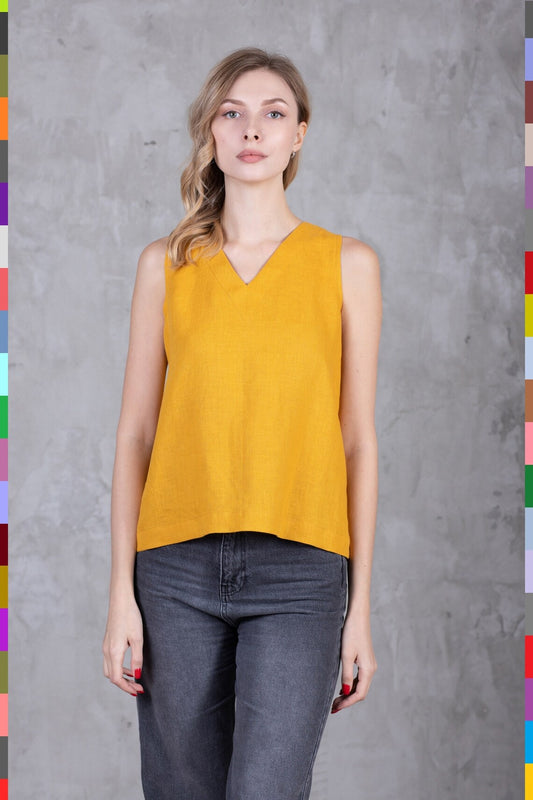 Linen women top