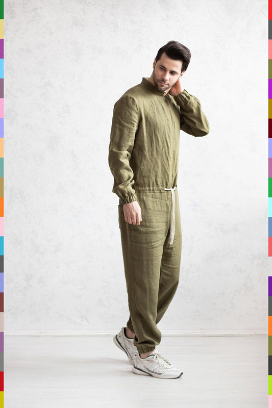 Linen men fitness set