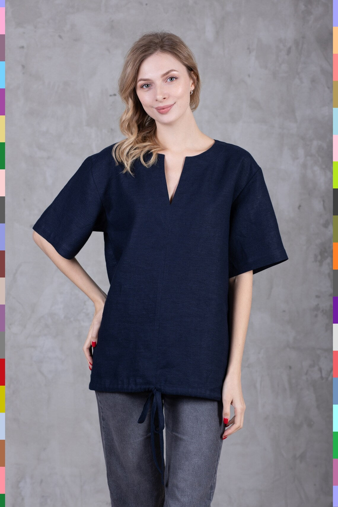 Linen women top