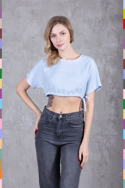 Linen women top