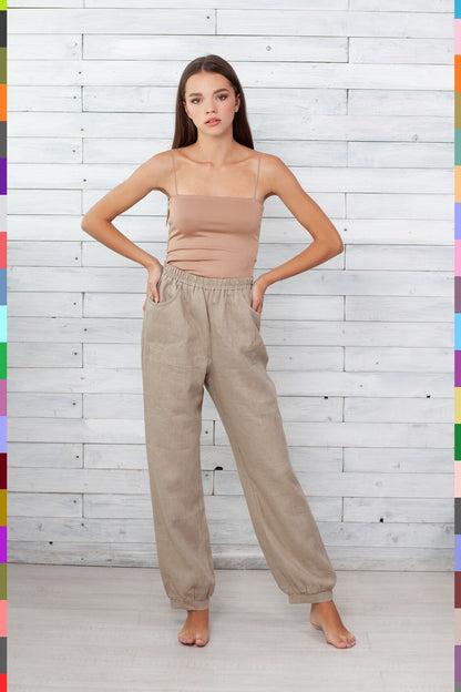 Linen women pants