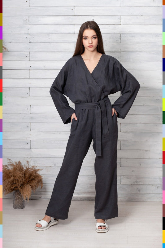 Linen women jumpsuit