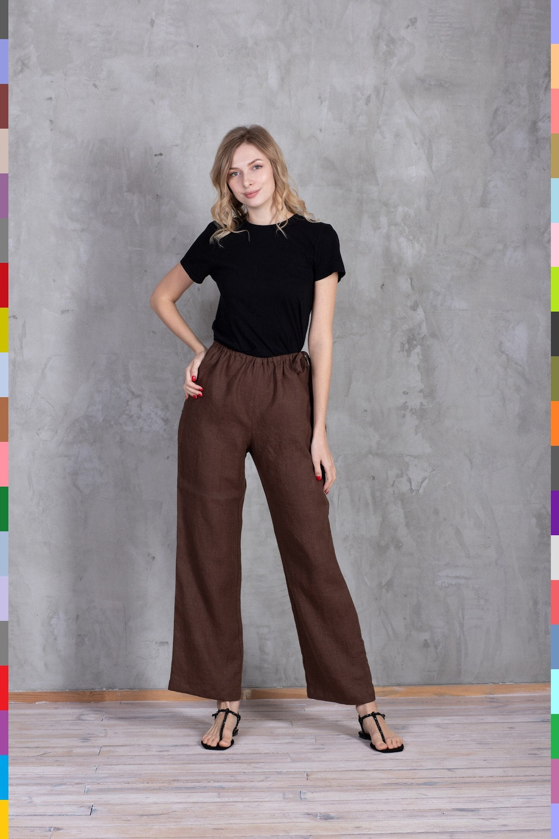 Linen women pants