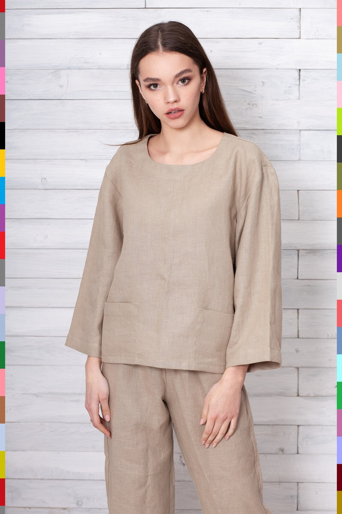 Linen women top