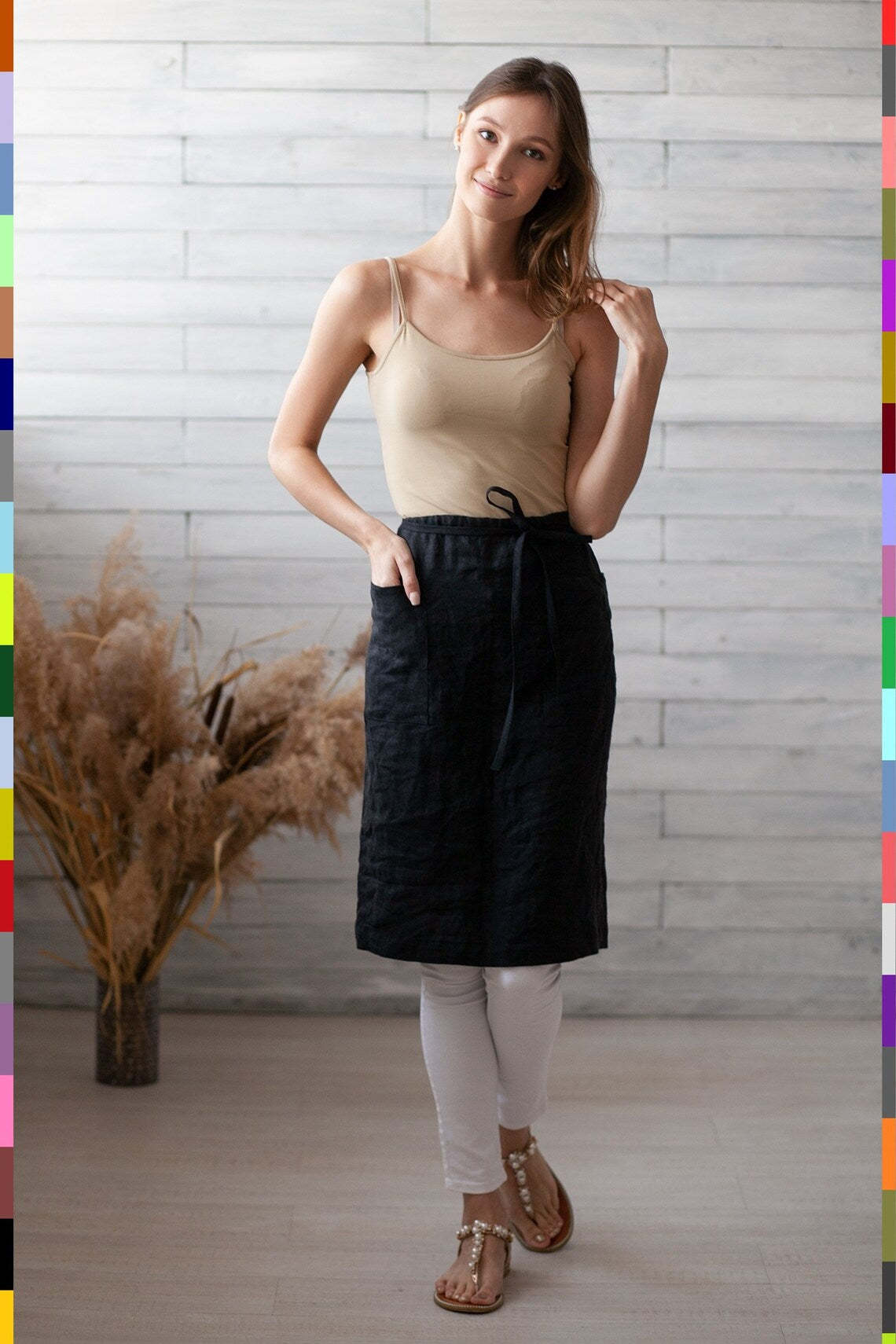 Linen women skirt