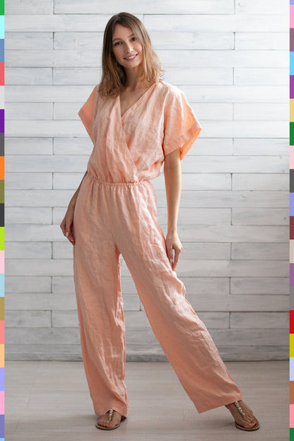 Linen women jumpsuit