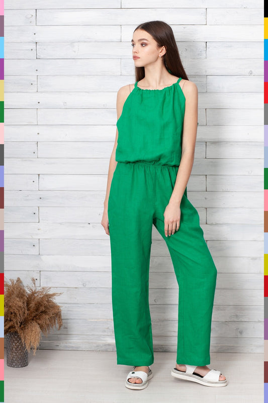 Linen women jumpsuit