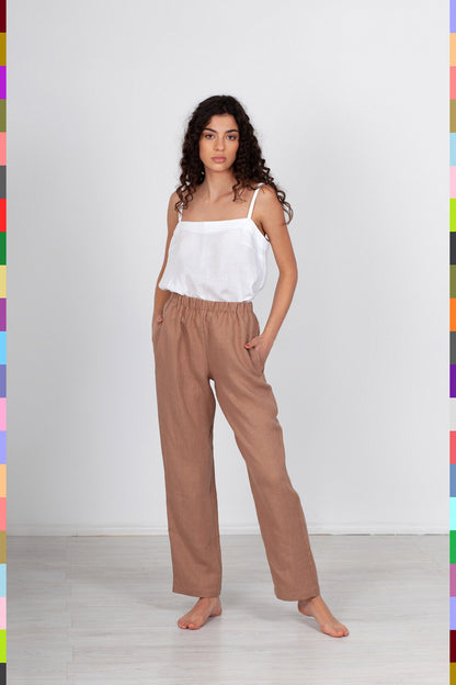 Linen women pants