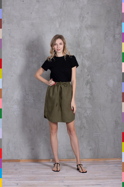 Linen women skirt