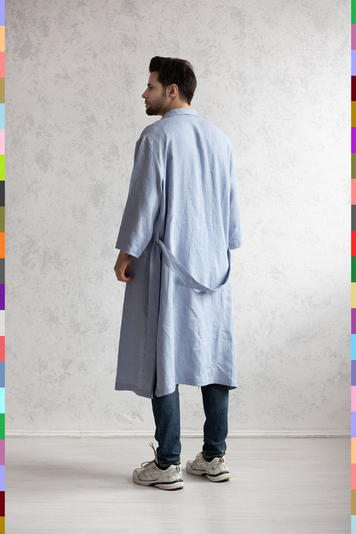 Linen men coat