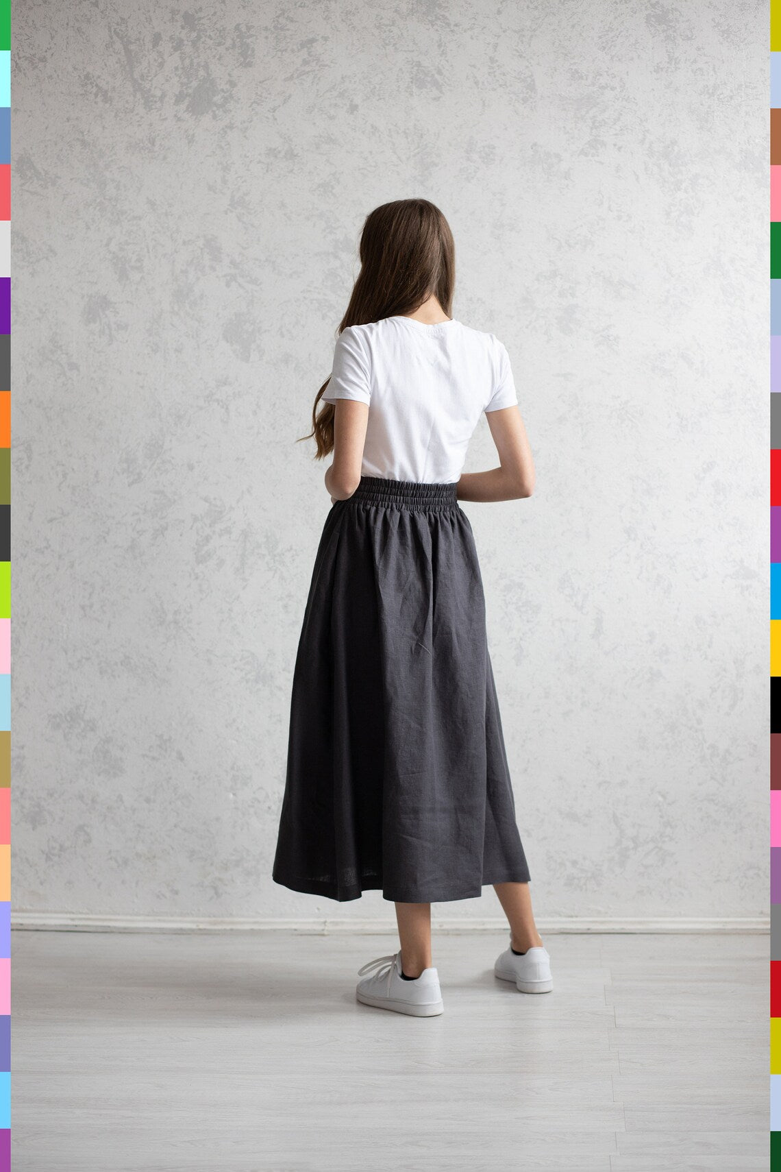 Linen women skirt