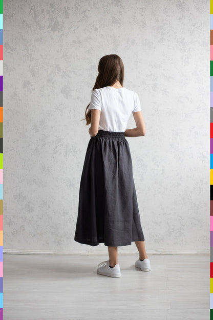 Linen women skirt