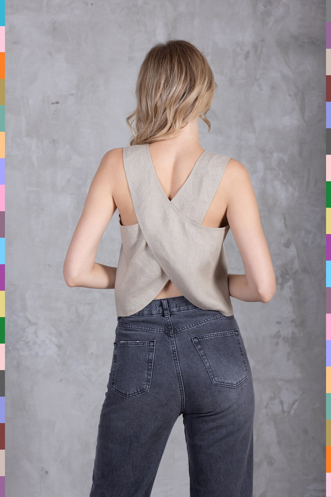 Linen women top