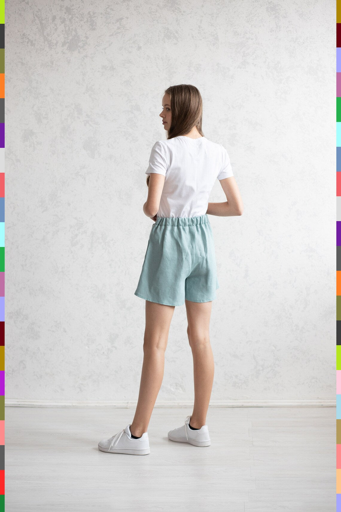 Linen women shorts