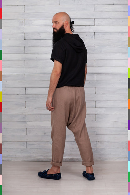 Linen men pants