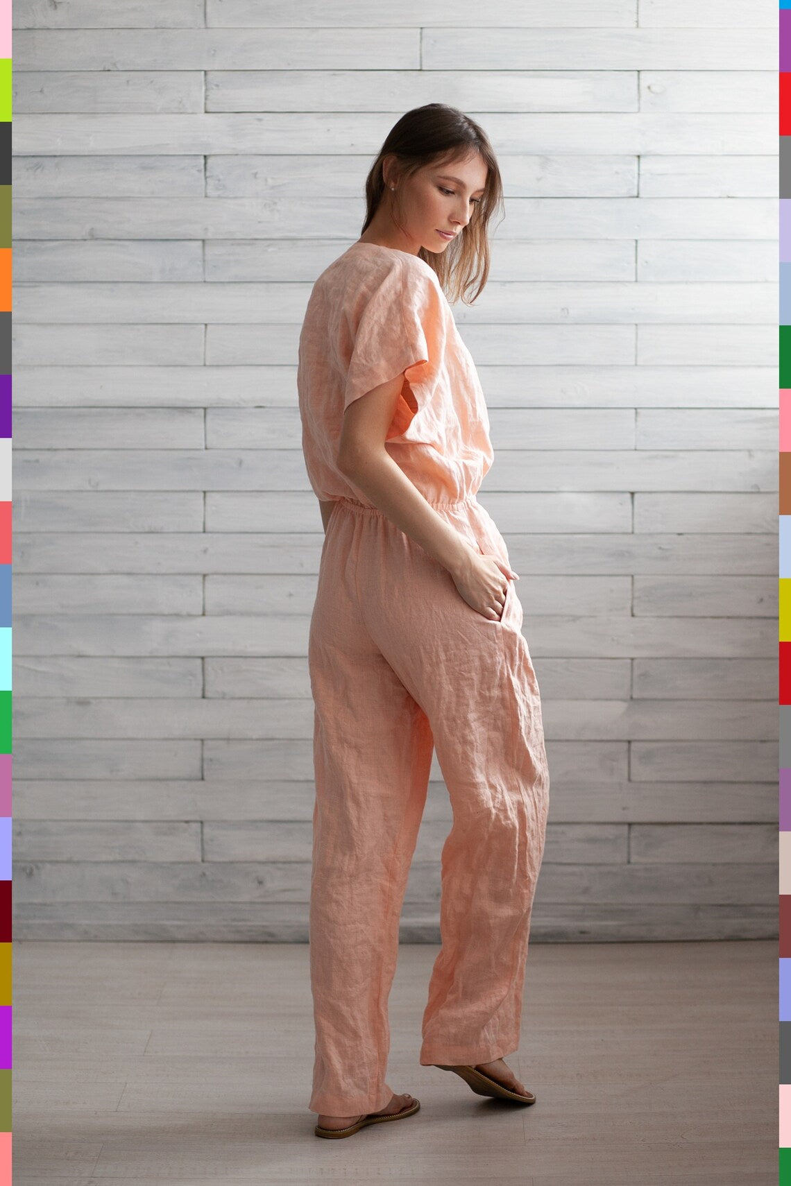 Linen women jumpsuit