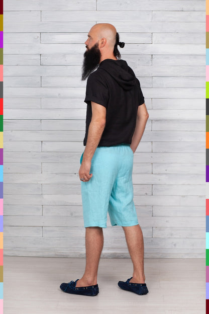 Linen men shorts